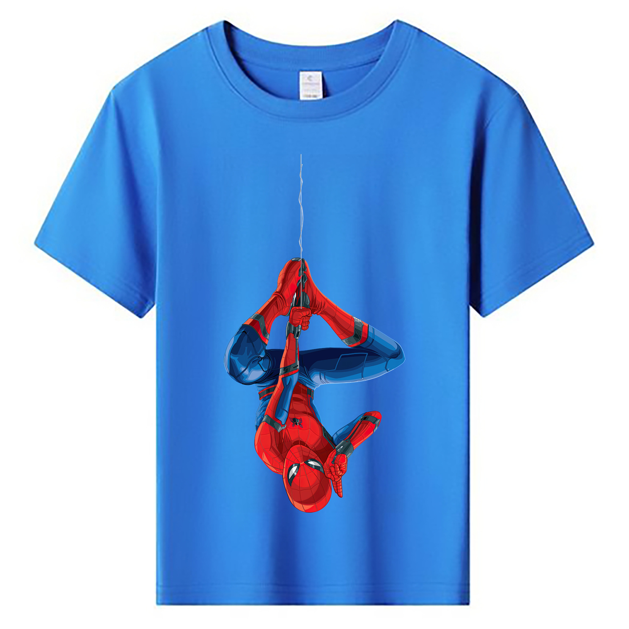 （画像用） Spider Man スパイダーマン 綿100％キッズTシャツ（フロントプリント）